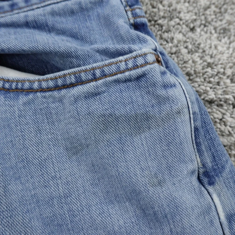 VINTAGE Levis Jeans Mens 36X30 Dark Blue Denim‎ Pants 505 Straight Leg Faded Y2K